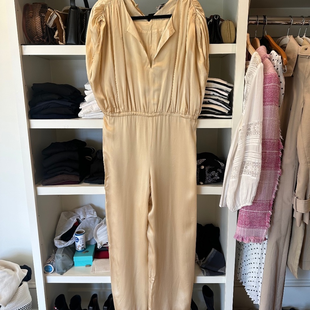 Halston Silk Jumpsuit